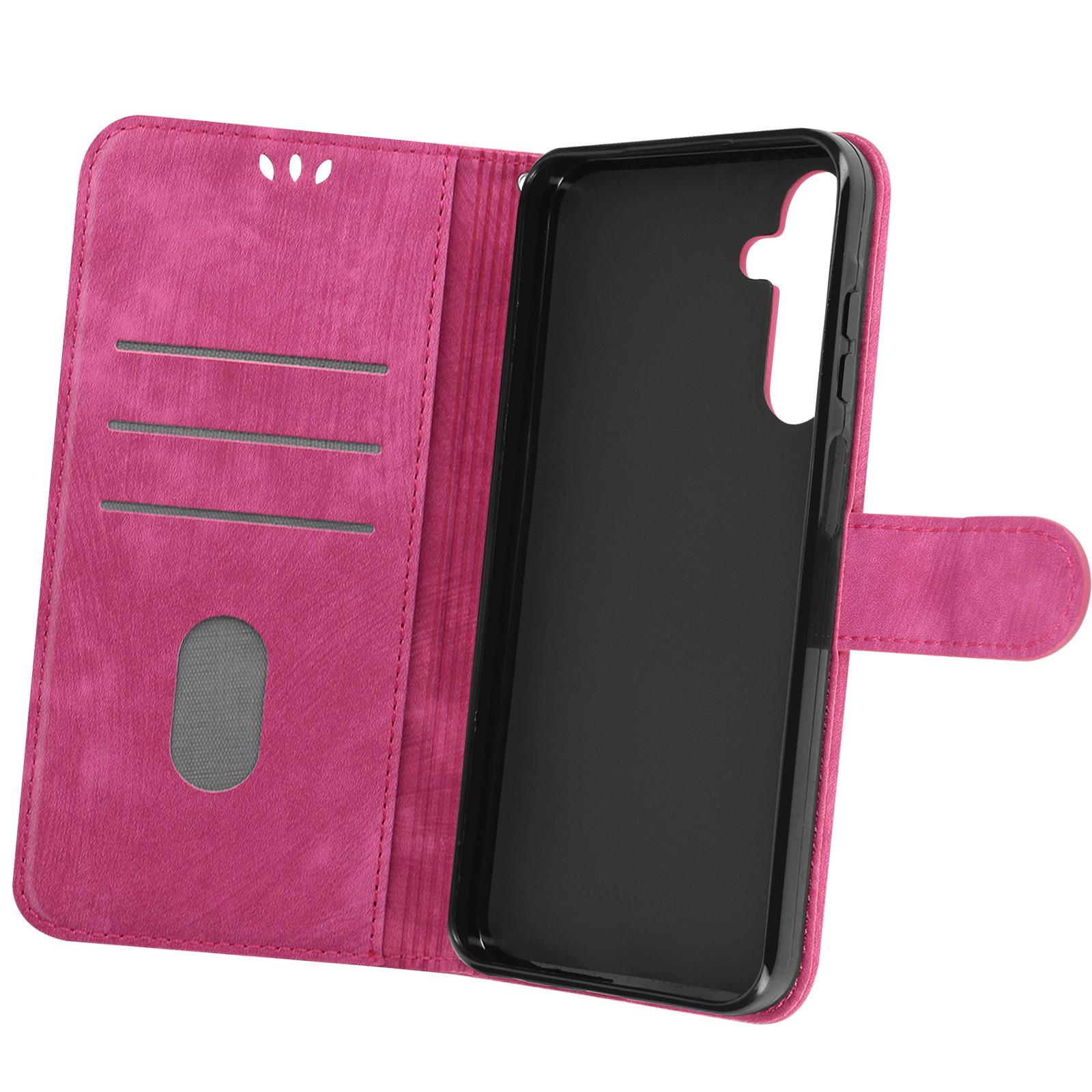 Avizar  Étui Tigre Samsung A25 5G Clapet rose 