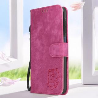 Avizar  Étui Tigre Samsung A25 5G Clapet rose 
