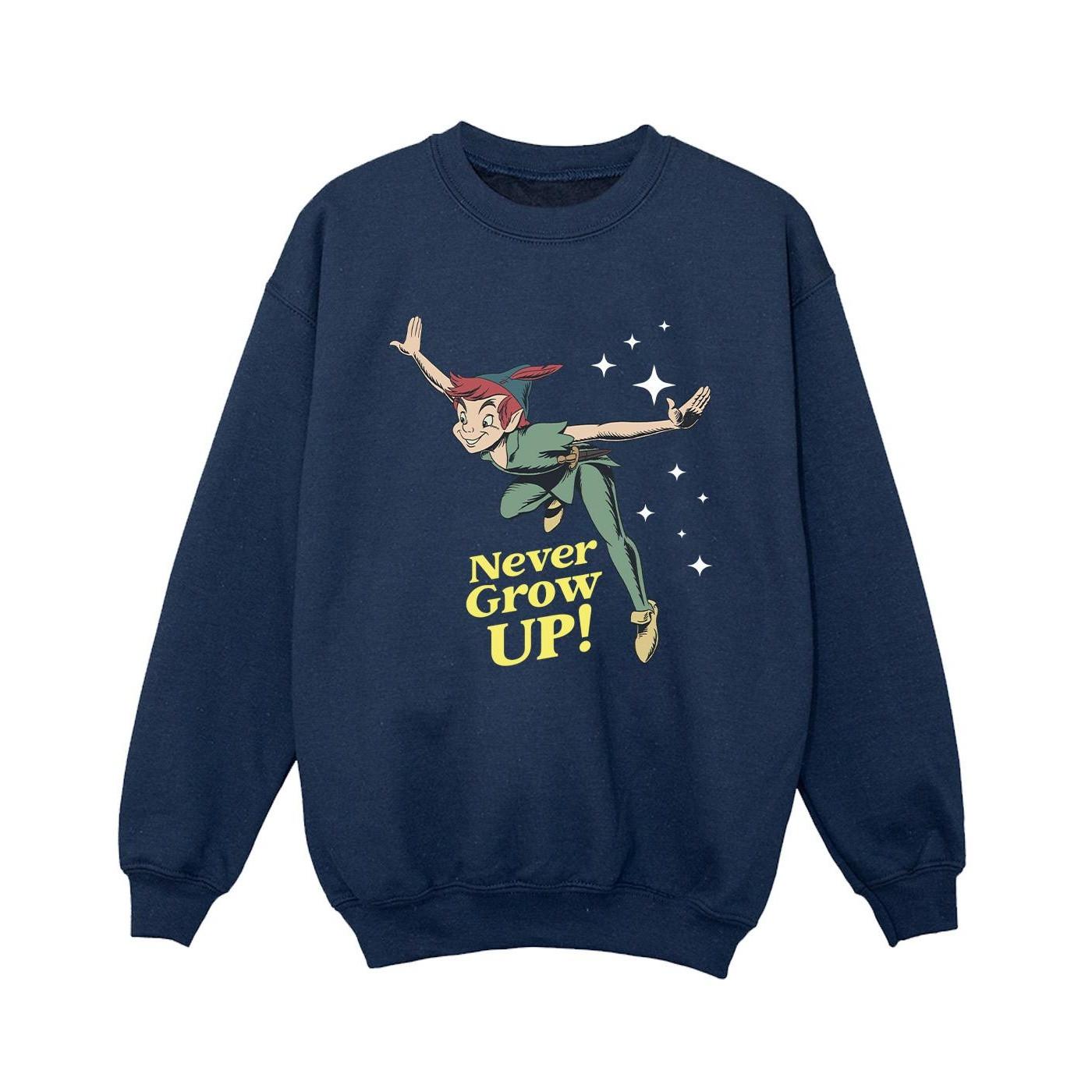 Disney  Never Grow Up Sweatshirt 