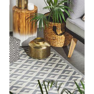 Beliani Tapis d'extérieur en Polypropylène Moderne BIHAR  