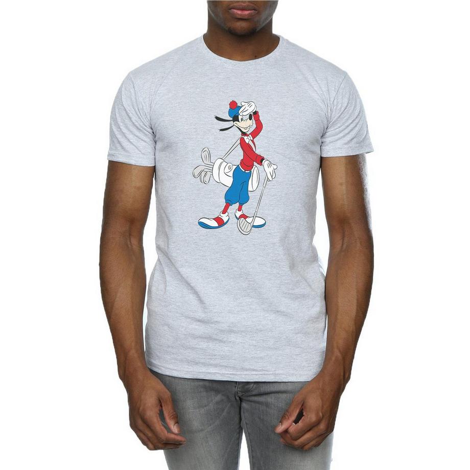 Disney Goofy Golf T-Shirt Stampata Maniche Corte  