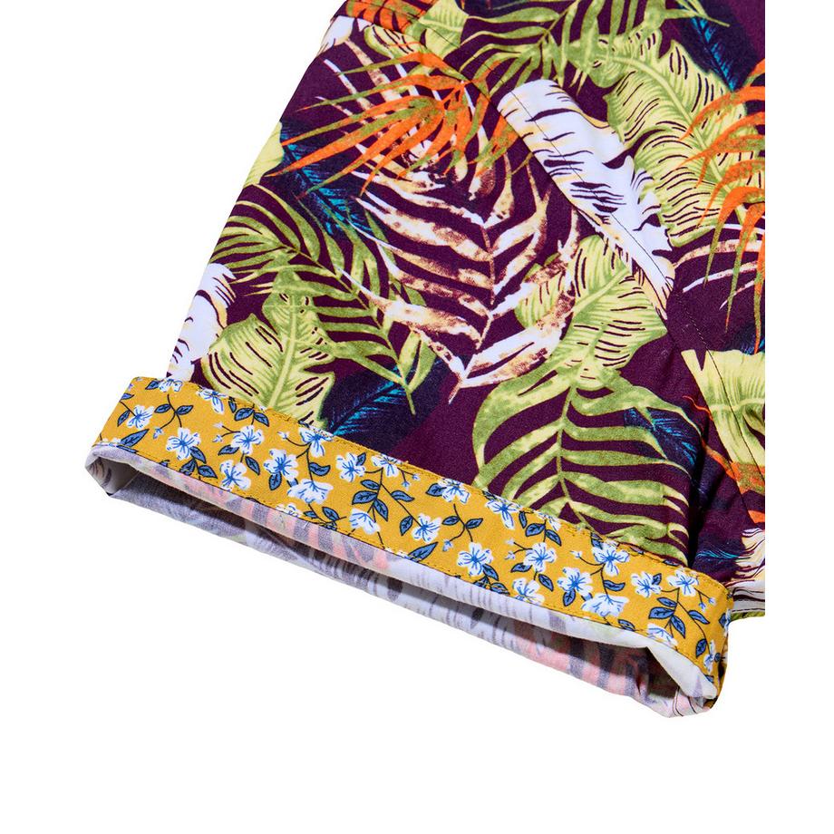 Joe Browns Camicia Casual Maniche Corte Stampa Foglie Di Palma  