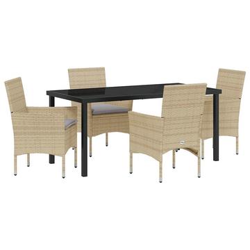 Garten essgruppe poly-rattan