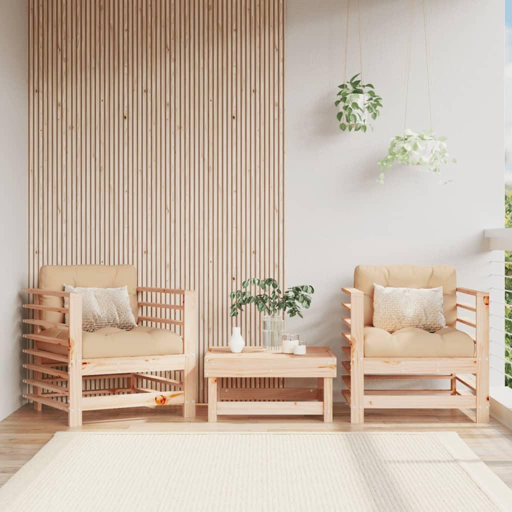 VidaXL Chaise de jardin bois de pin  