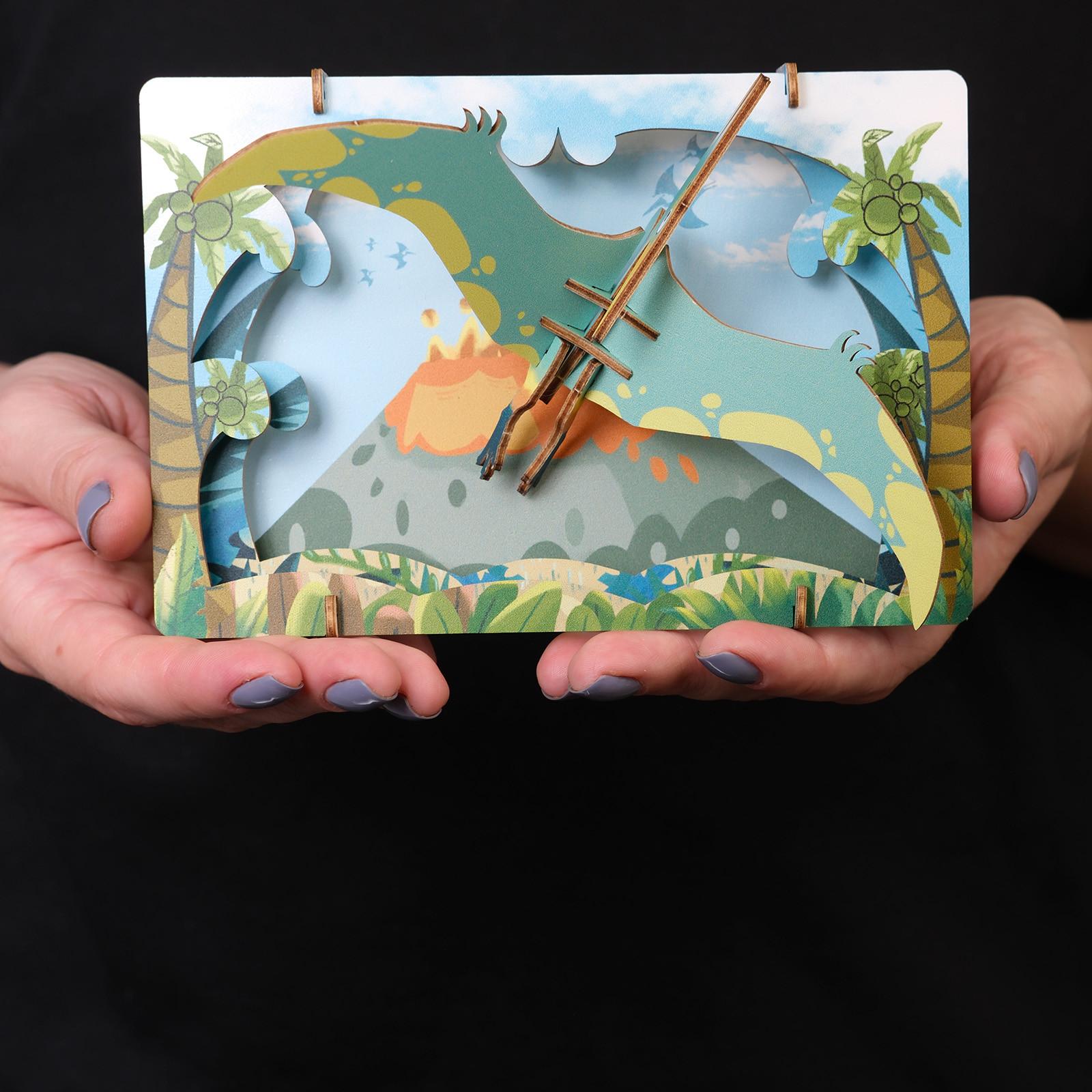 Escape Welt  Pterodactyl - 3D Holzmodell 