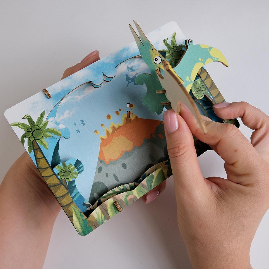 Escape Welt  Pterodactyl - 3D Holzmodell 