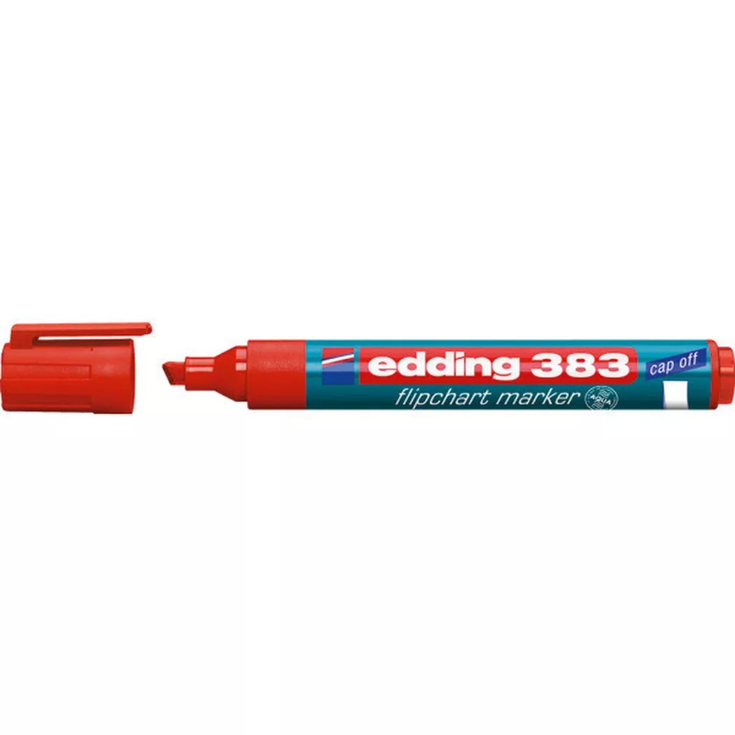 edding 383 Flipchart Marker Red 4-383002