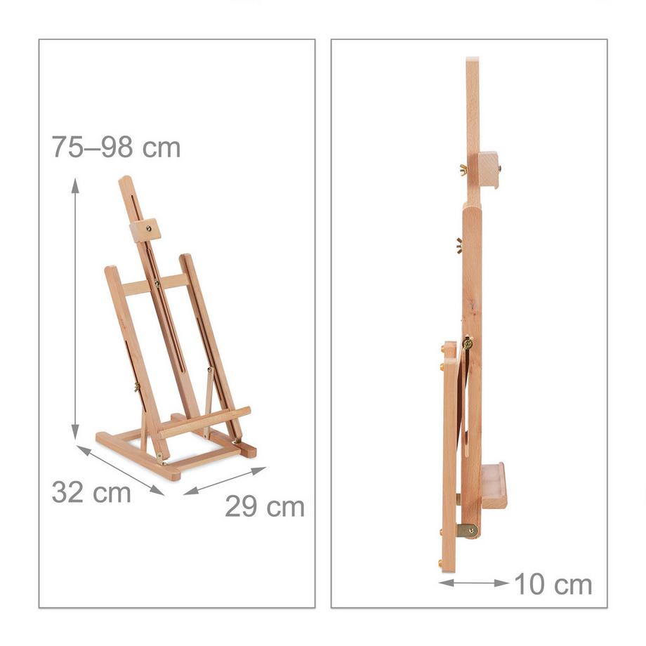 B2X  Tischstaffelei SAVERIO Buchenholz 