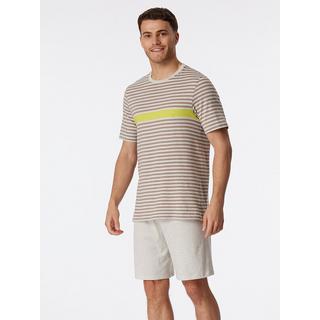 Schiesser Ensemble Pyjama Rayé Manches Courtes  