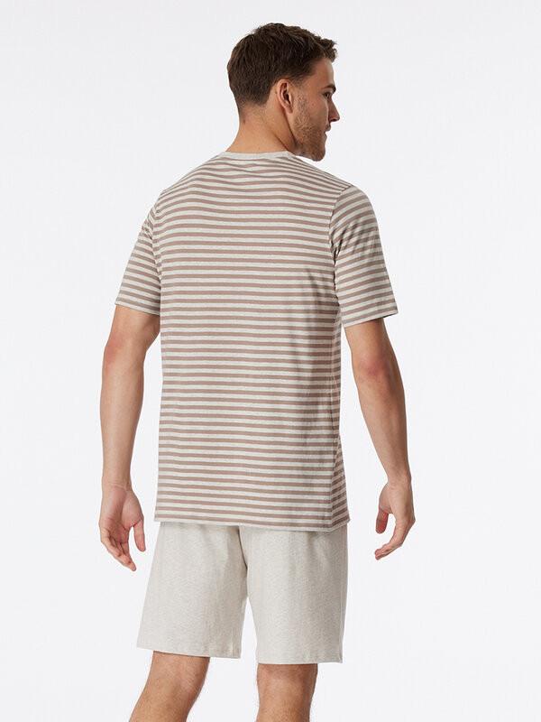 Schiesser Ensemble Pyjama Rayé Manches Courtes  
