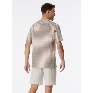 Schiesser Ensemble Pyjama Rayé Manches Courtes  