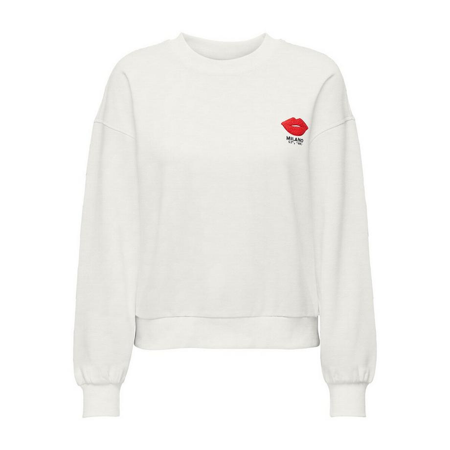 Sweat col rond rayé
