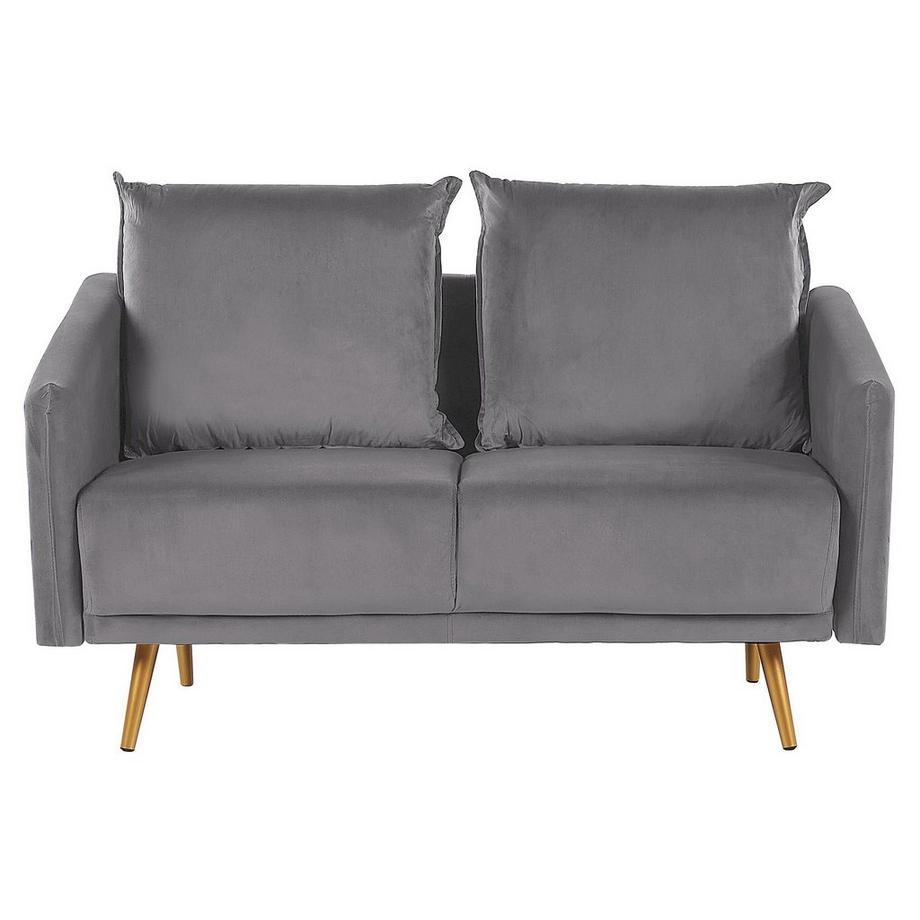 2 Sitzer Sofa aus Samtstoff Glamourös MAURA