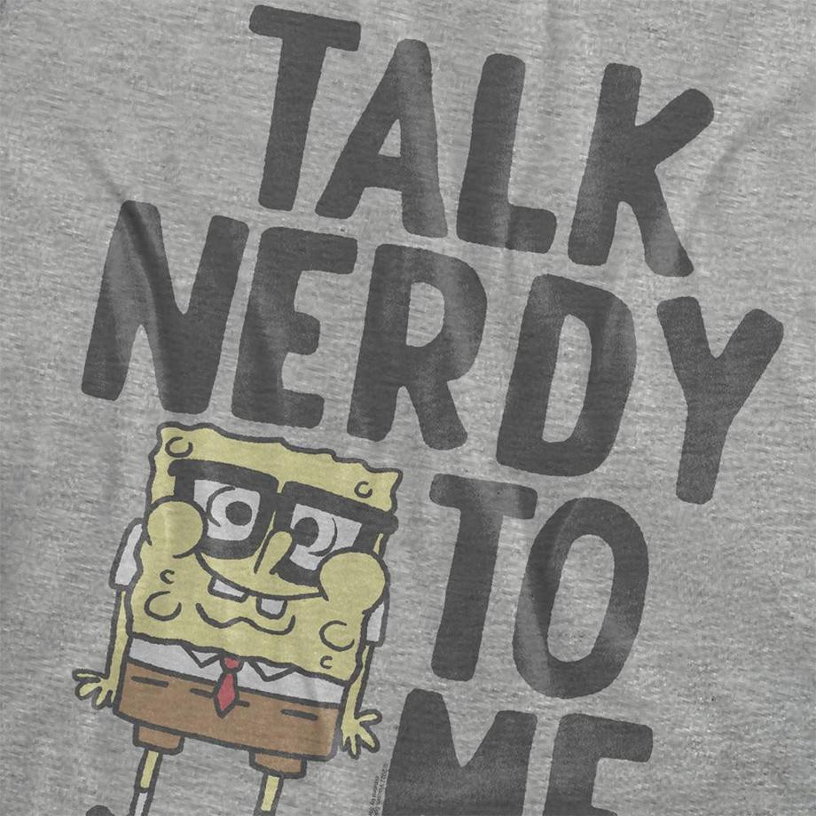 Nickelodeon  Talk Nerdy To Me T-Shirt, Meliert 