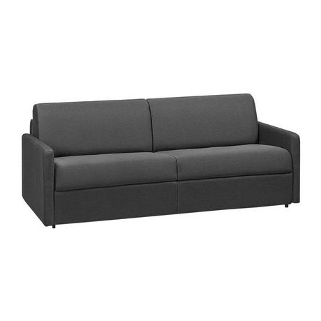 Vente-unique Schlafsofa 4Sitzer Stoff Liegefläche mit Lattenrost mit breiten LattenMatratze CALIFE  