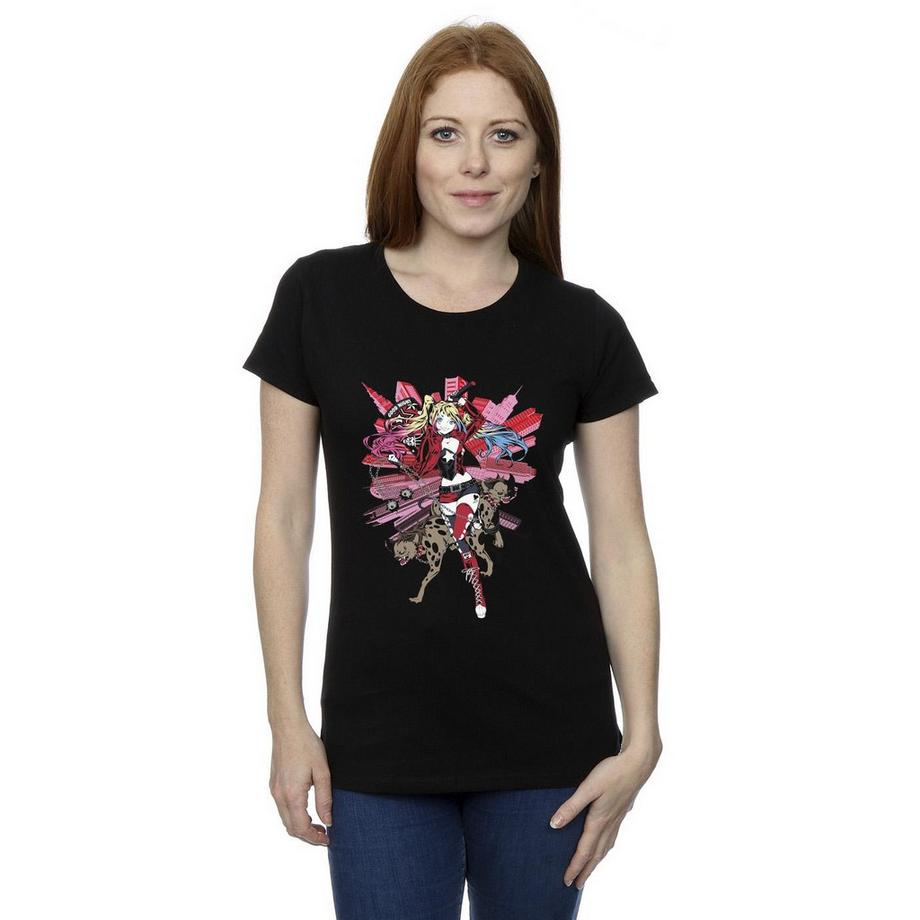 DC COMICS Harley Quinn T-Shirt Stampa Grafica  