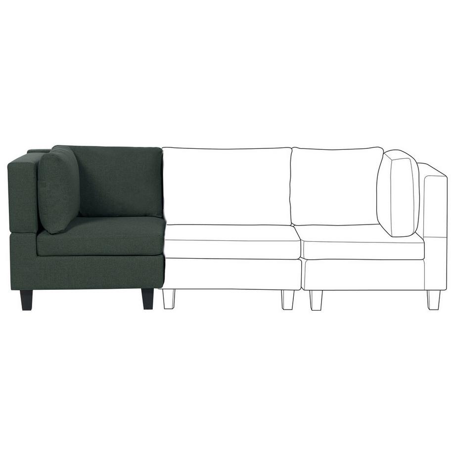 Beliani Eckmodul aus Stoff Modern UNSTAD  