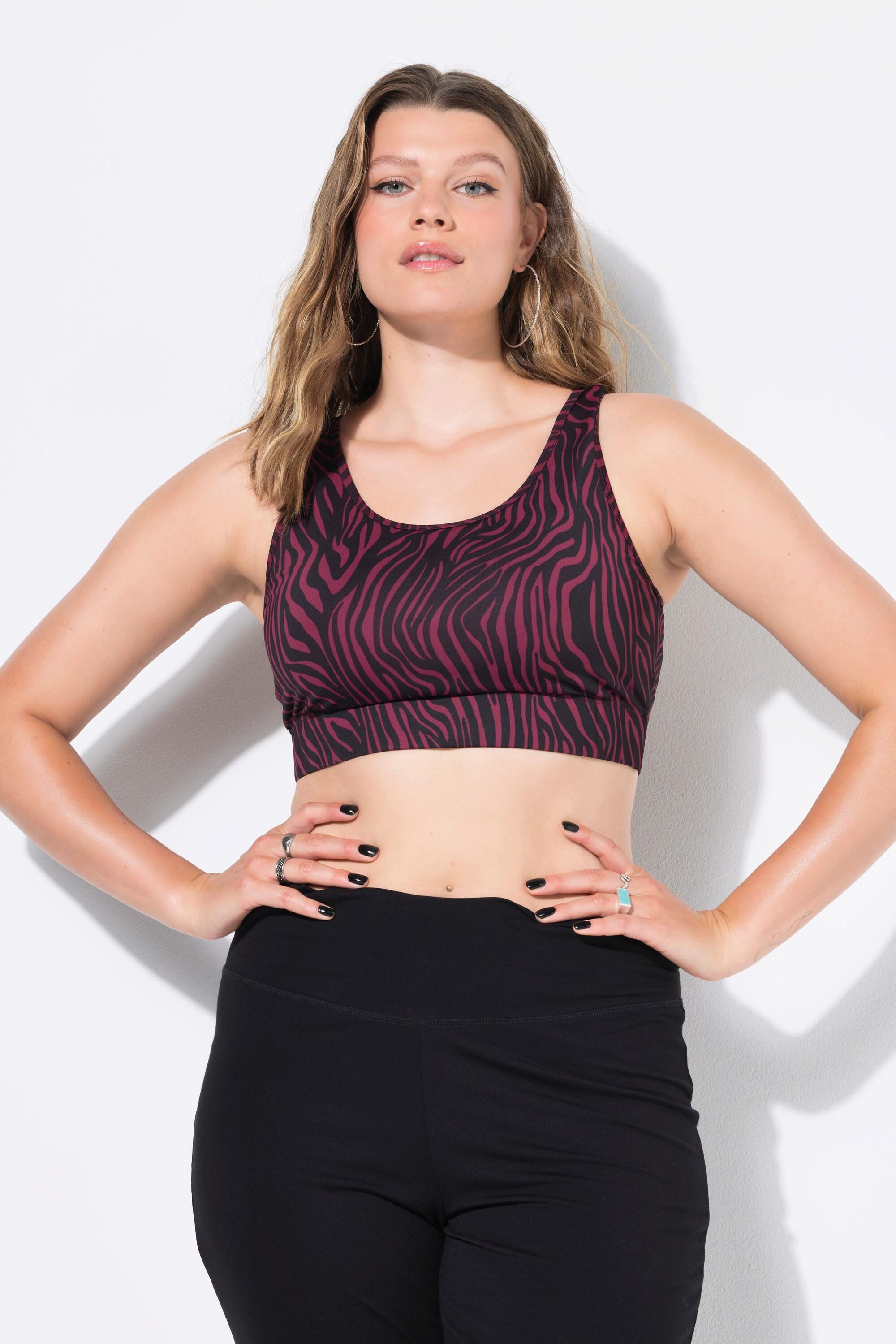 Studio Untold Brassière de sport Imprimé Zébré Coloré Dos Nageur  