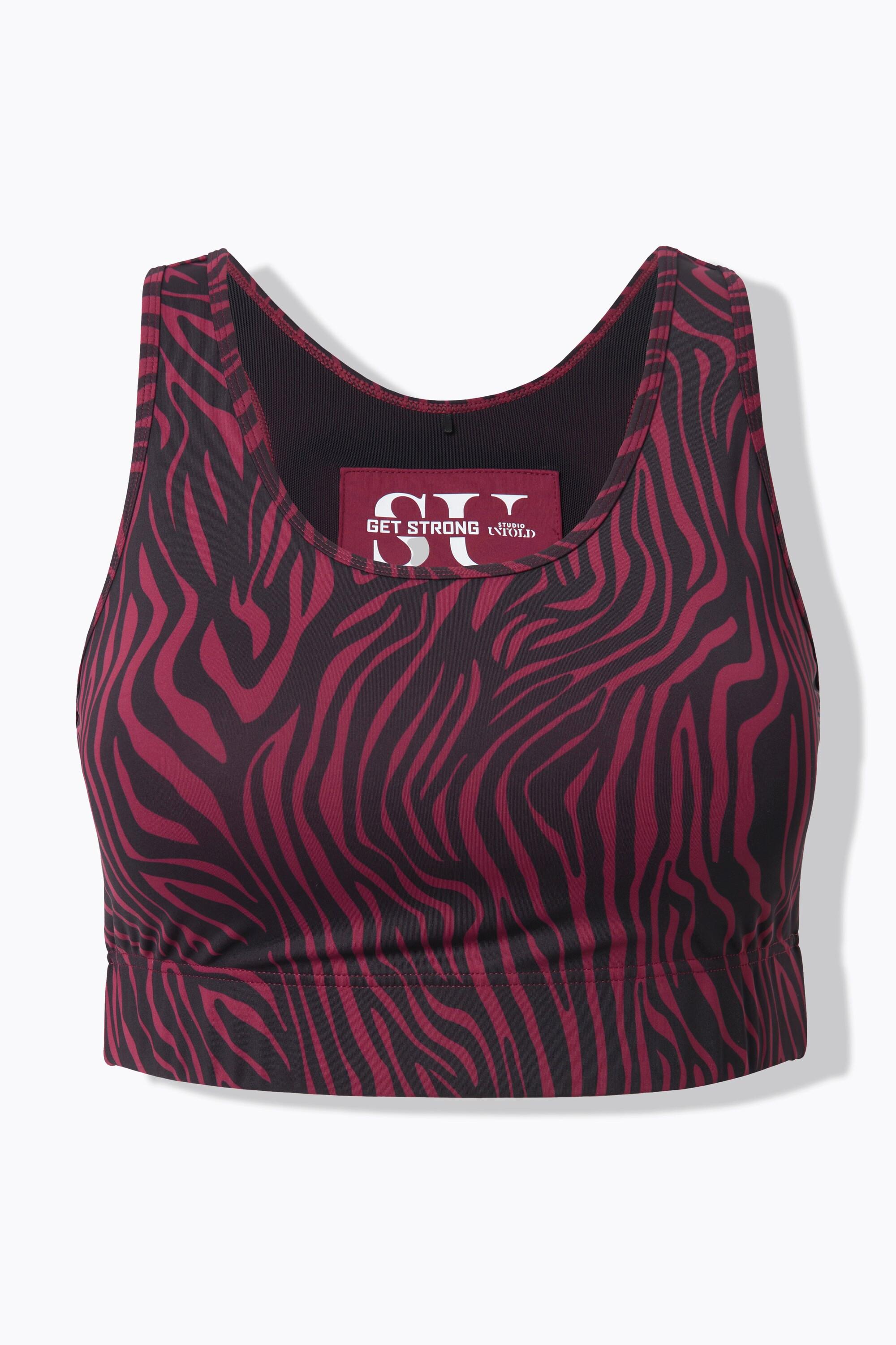 Studio Untold Brassière de sport Imprimé Zébré Coloré Dos Nageur  