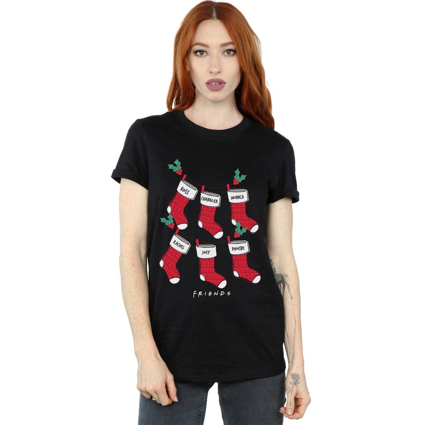 Friends Christmas Stockings T-Shirt  