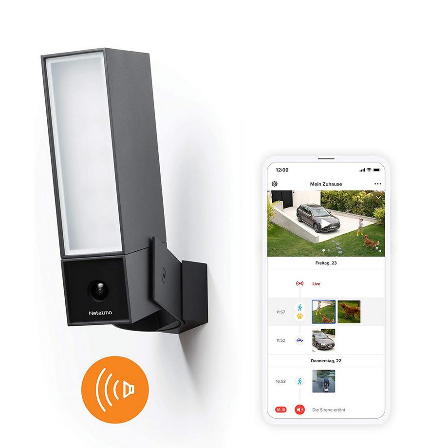 NETATMO  Smarte Aussenkamera (Presence) mit Sirene 