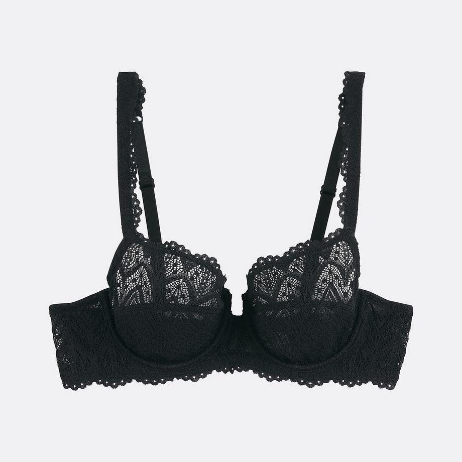 La Redoute Collections Reggiseno a balconcino in pizzo  