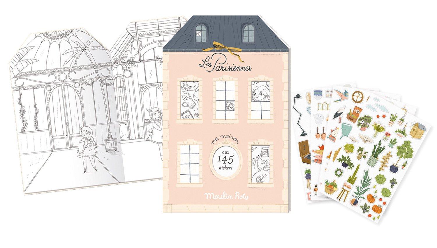 Moulin Roty  Les Parisiennes, Stickerheft 20 Seiten 