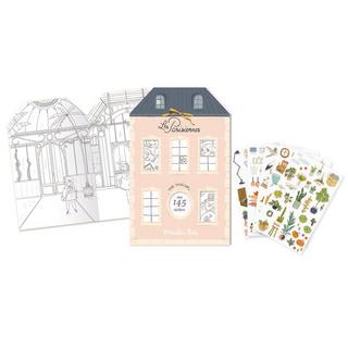 Moulin Roty  Les Parisiennes, Stickerheft 20 Seiten 