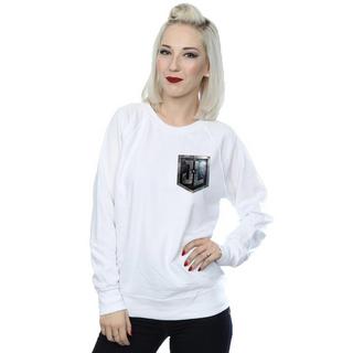 DC COMICS  Justice League Movie Shield Faux Pocket Sweatshirt 