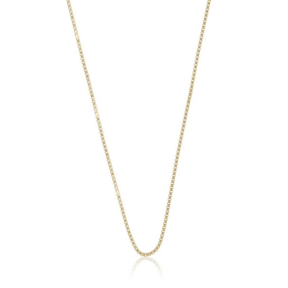 Collier or jaune chaine vénitienne 750, 1,1mm, 42cm