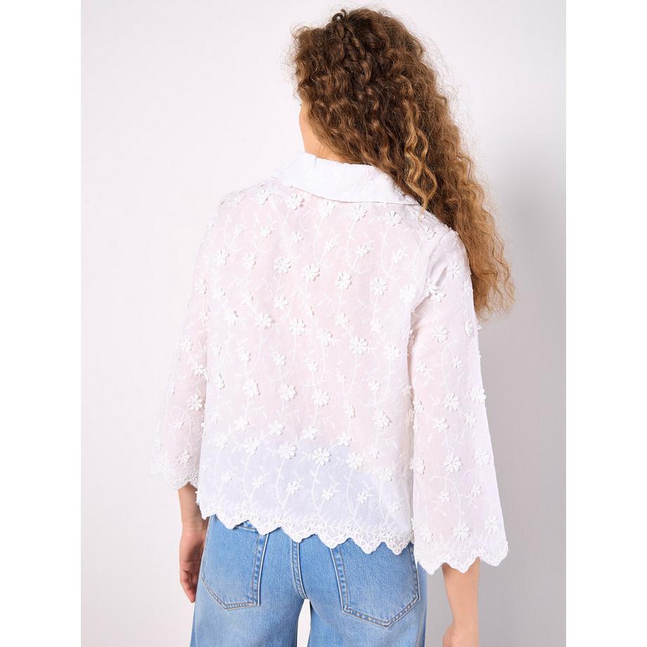 APRICOT Chemise courte à fleurs appliquées  