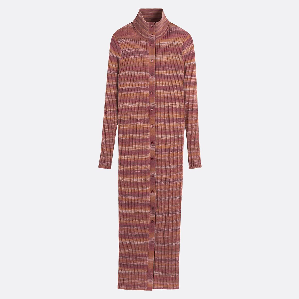 La Redoute Collections Robe Pull Longue Manches Longues Rayée  