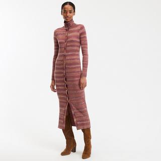 La Redoute Collections Robe Pull Longue Manches Longues Rayée  