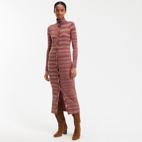 La Redoute Collections Robe Pull Longue Manches Longues Rayée  