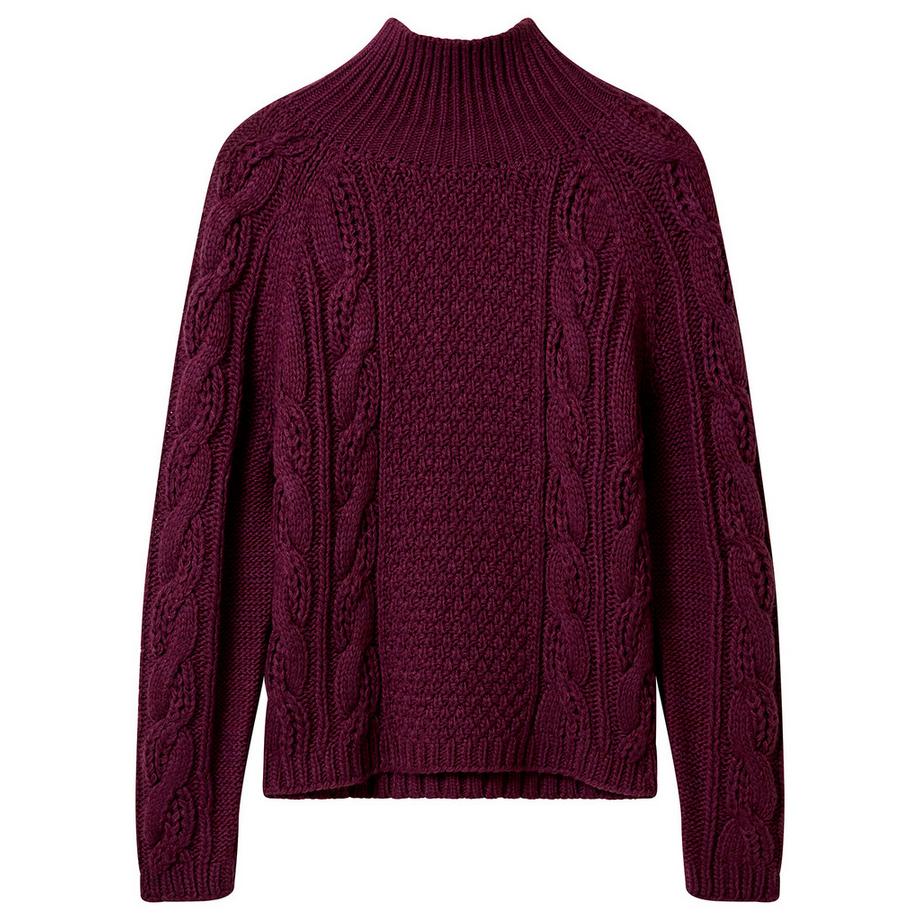 Joe Browns Zopfstrick-Pullover mit Stehkragen  