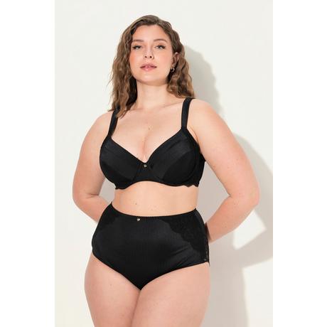 Ulla Popken Reggiseno con ferretto coppe morbide raso pizzo  