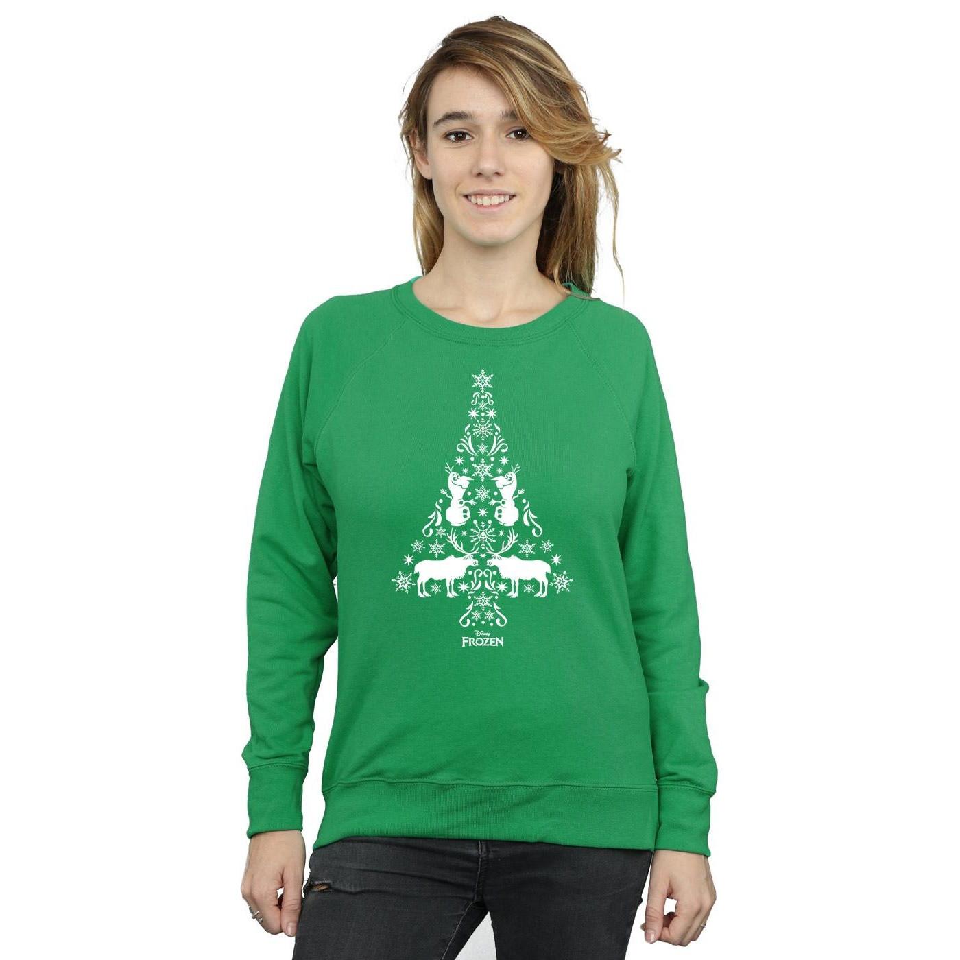 Disney  Frozen Christmas Tree Sweatshirt 