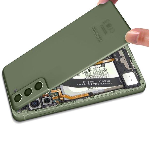 SAMSUNG  Cache Batterie Samsung S21 FE Olive 