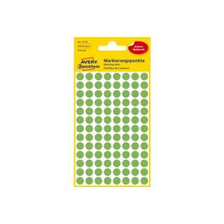 Avery-Zweckform AVERY ZWECKFORM Markierungspunkte 8mm 3179Z grün 416 Stück  