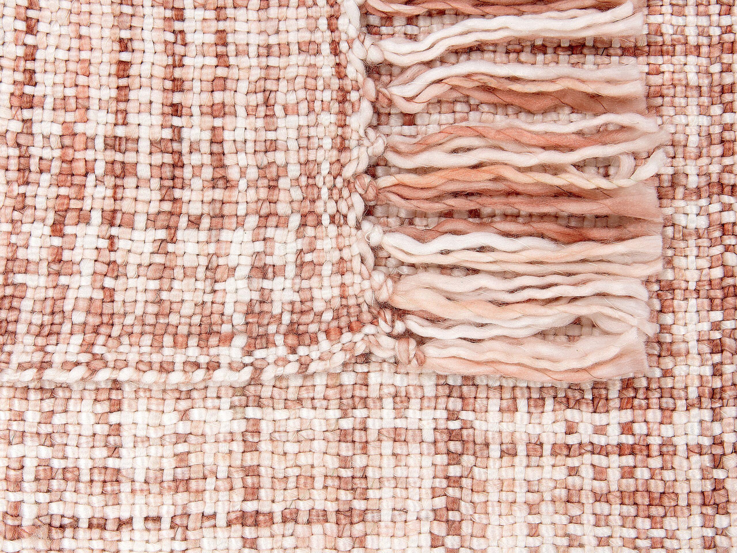 Beliani DEURALI Coperta Plaid Retrò a Quadri in Acrilico  