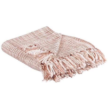 Beliani DEURALI Coperta Plaid Retrò a Quadri in Acrilico  