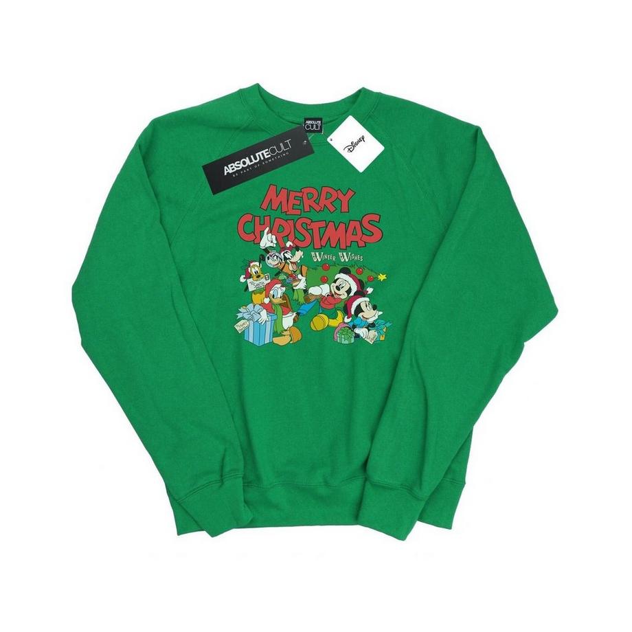 Disney Mickey Mouse And Friends Winter Wishes Sweatshirt  