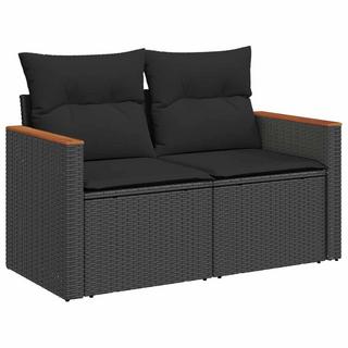 VidaXL set di divani da giardino Polirattan  