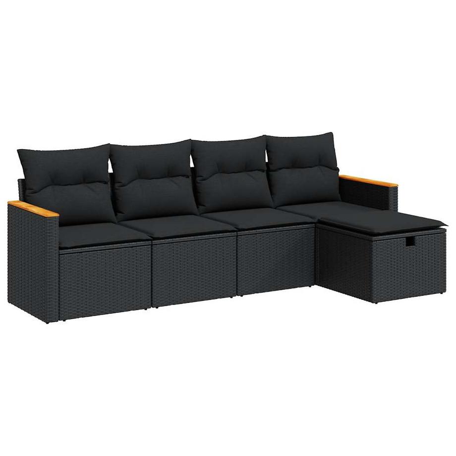 Gartensofa set poly-rattan