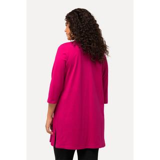 Ulla Popken  Longshirt, A-Linie, V-Ausschnitt, 3/4-Arm 