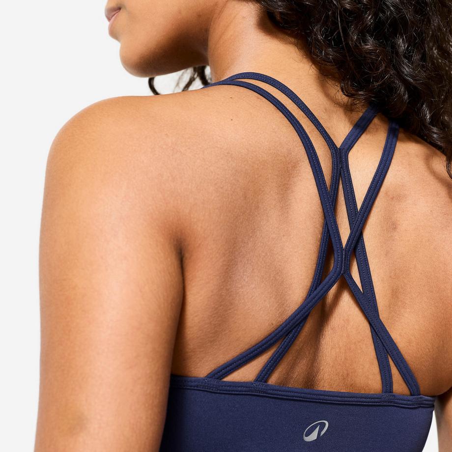 DECATHLON Dynamisches Yoga Bustier Rosa  