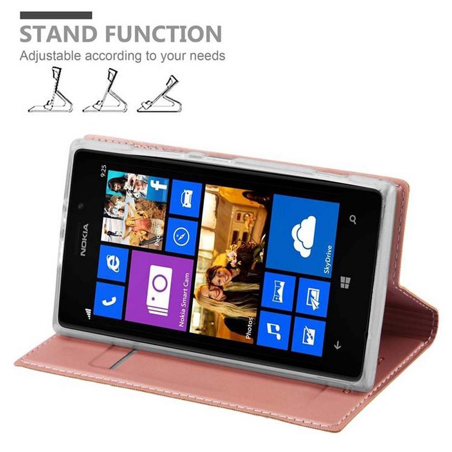 Cadorabo  Housse compatible avec Nokia Lumia 925 - Coque de protection avec fermeture magnétique, fonction de support et compartiment pour carte 