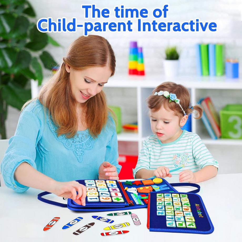 Activity-board  Busy Board, 8 IN 1 Activity Board, Kleinkinder Vorschule lernen Feinmotorik Spielzeug 