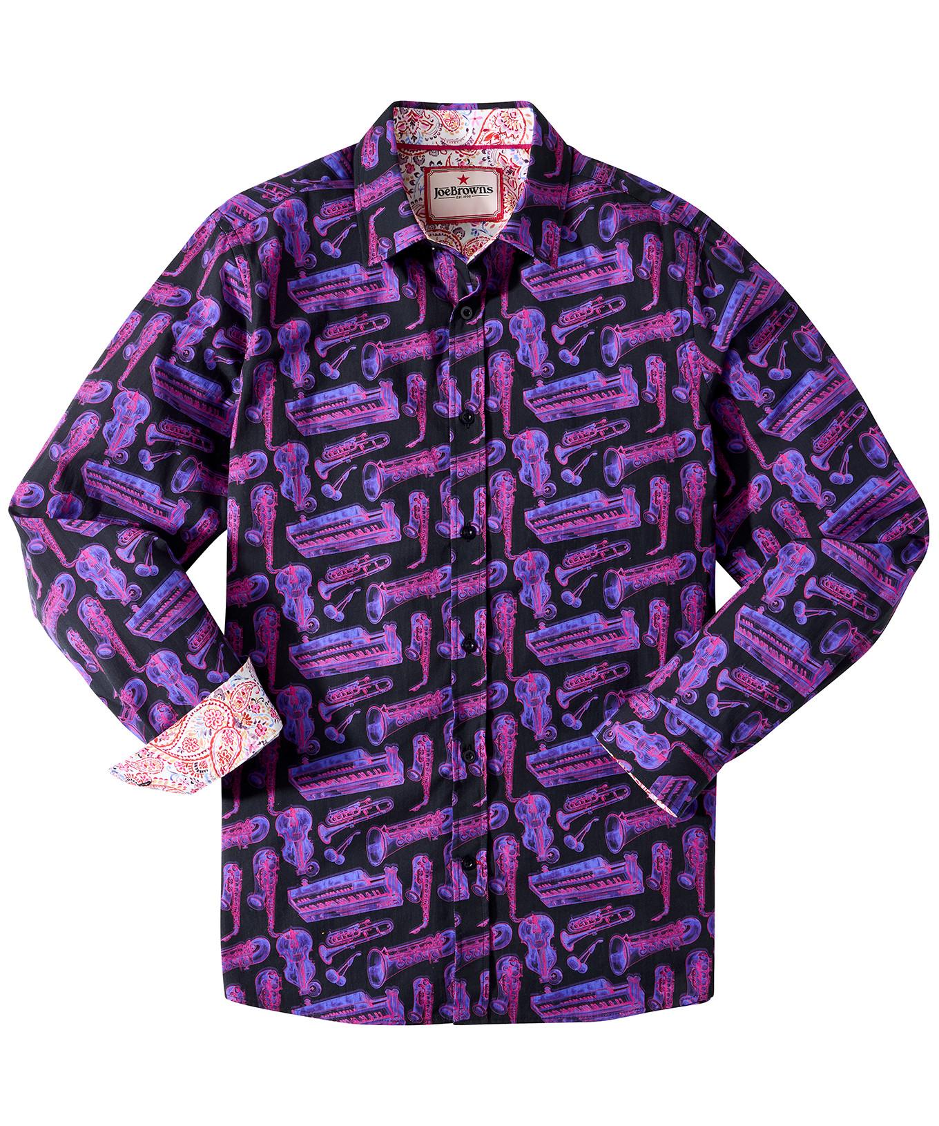 Joe Browns Langarmhemd Saxophonmotiv  