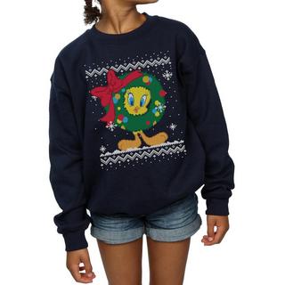 LOONEY TUNES  Sweat TWEETY PIE CHRISTMAS FAIR ISLE 